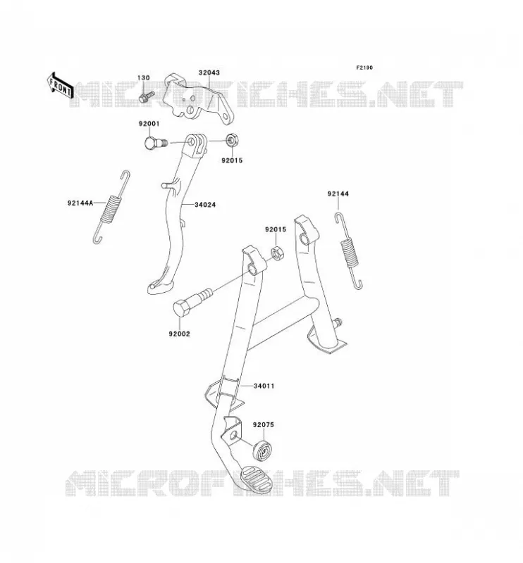 STAND Kawasaki MOTOS 500 1991 GPZ500S  EX500-A5