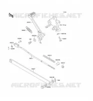 BRAKE PEDAL voor Kawasaki GPZ500S 1992