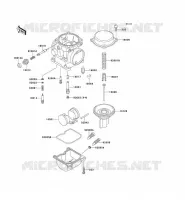 CARBURETOR PARTS voor Kawasaki GPZ500S 1992