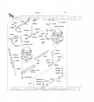 CARBURETOR voor Kawasaki GPZ500S 1992