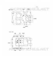 CRANKCASE BOLT voor Kawasaki GPZ500S 1992