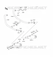 EXHAUST voor Kawasaki GPZ500S 1992