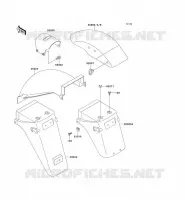 FENDER voor Kawasaki GPZ500S 1992