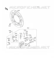 FRONT CALIPER voor Kawasaki GPZ500S 1992
