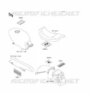 LABELS voor Kawasaki GPZ500S 1992