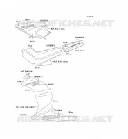 STICKER (BLEU/BLANC) voor Kawasaki GPZ500S 1992