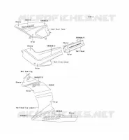STICKER (EBONY/GRIS) voor Kawasaki GPZ500S 1992