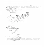 STICKER(ROUGE/BLANC) voor Kawasaki GPZ500S 1992
