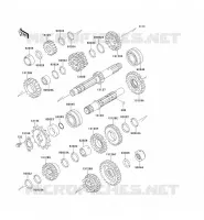 TRANSMISSION voor Kawasaki GPZ500S 1992