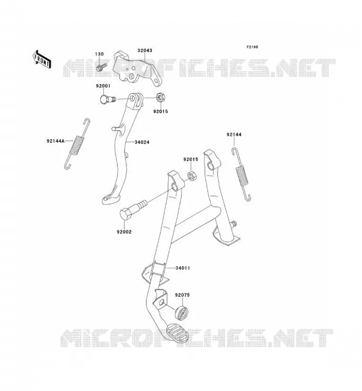 STAND Kawasaki MOTOS 500 1993 GPZ500S  EX500-A7