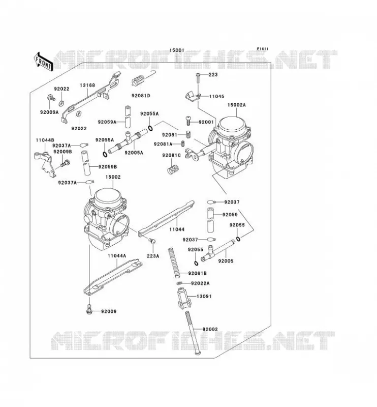 CARBURETOR Kawasaki MOTOS 500 2006 GPZ500S  EX500D6F