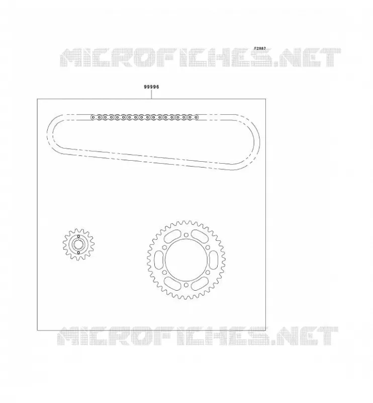 CHAIN KIT Kawasaki MOTOS 500 2008 GPZ500S  EX500D8F