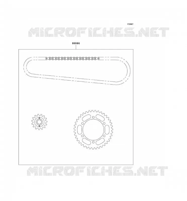 CHAIN KIT Kawasaki MOTOS 500 2009 GPZ500S  EX500D9F