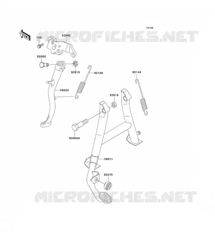 STAND Kawasaki MOTOS 500 2002 GPZ500S  EX500-E9