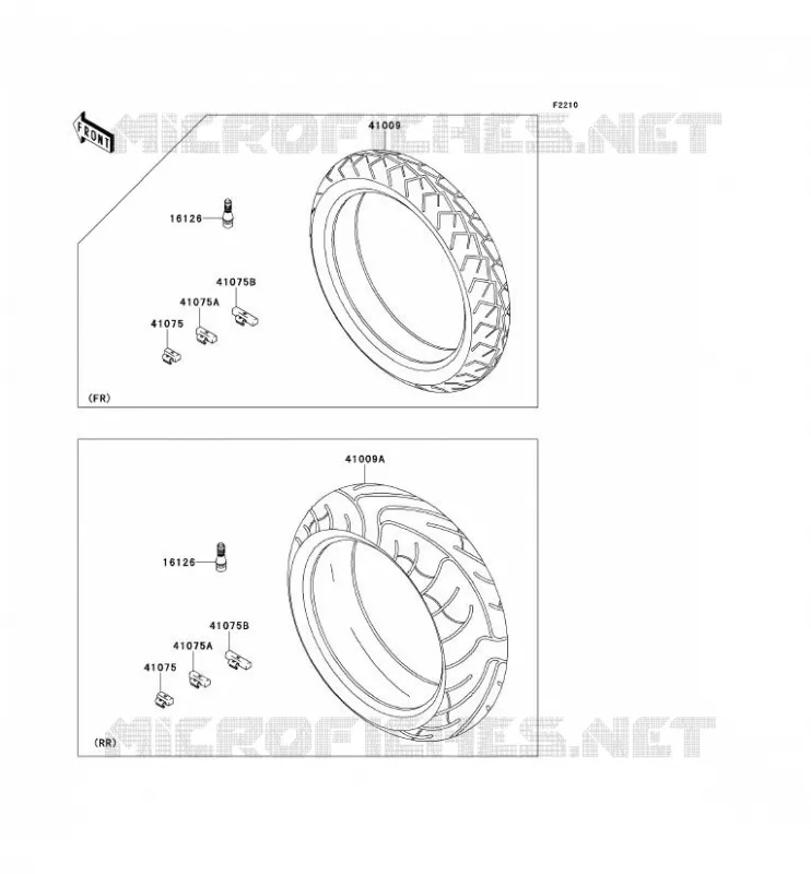TIRES Kawasaki MOTOS 650 2006 ER-6F  EX650A6F
