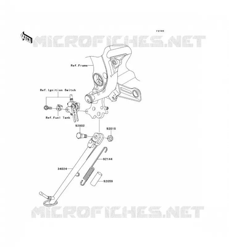 STAND Kawasaki MOTOS 650 2007 ER-6F  EX650A7F