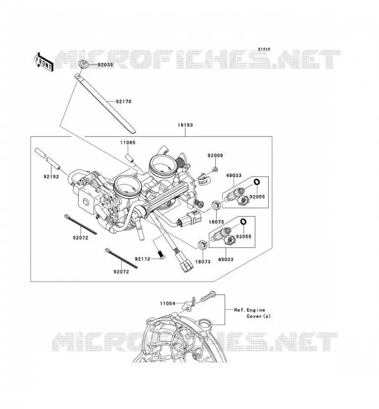 CARBURETOR Kawasaki MOTOS 650 2007 ER-6F  EX650A7F