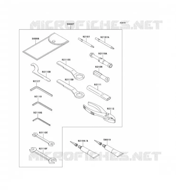 TOOL Kawasaki MOTOS 650 2008 ER-6F  EX650A8F