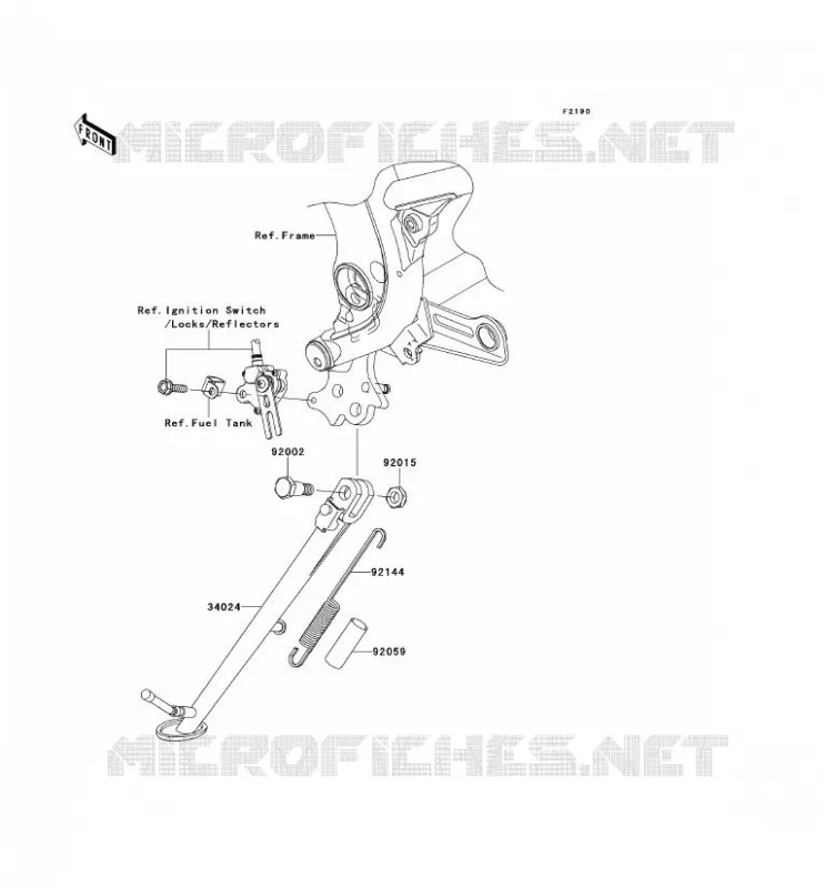 STAND Kawasaki MOTOS 650 2008 ER-6F  EX650A8F