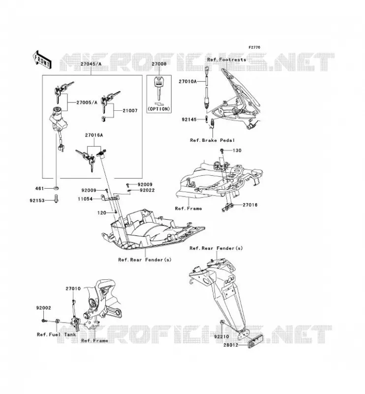 SWITCH Kawasaki MOTOS 650 2007 ER-6F ABS  EX650B7F