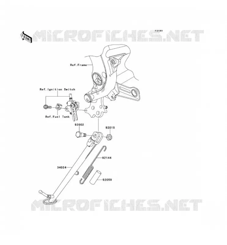 STAND Kawasaki MOTOS 650 2008 ER-6F ABS  EX650B8F