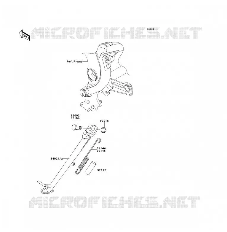 STAND Kawasaki MOTOS 650 2009 ER-6F  EX650C9F