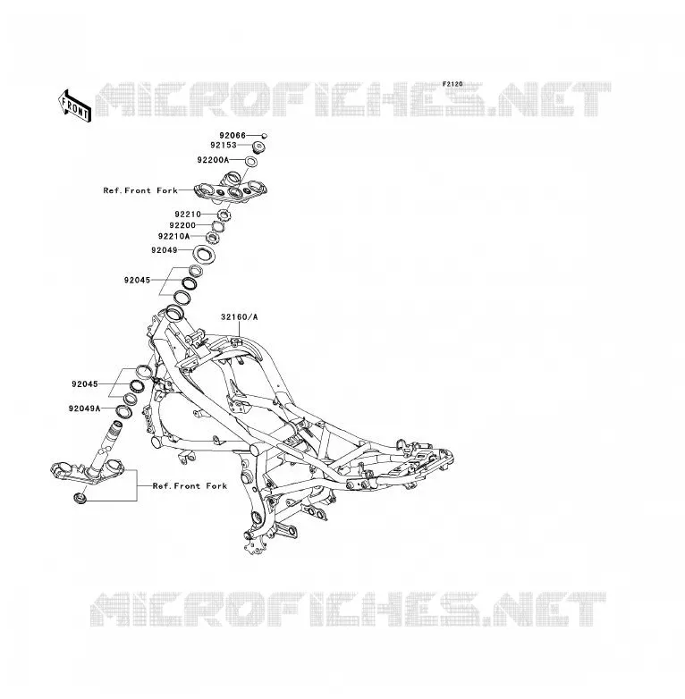 CHASSIS Kawasaki MOTOS 650 2009 ER-6F  EX650C9F