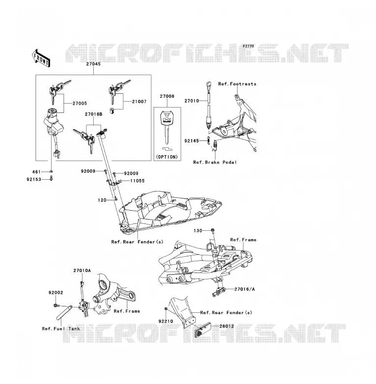 SWITCH Kawasaki MOTOS 650 2009 ER-6F  EX650C9F