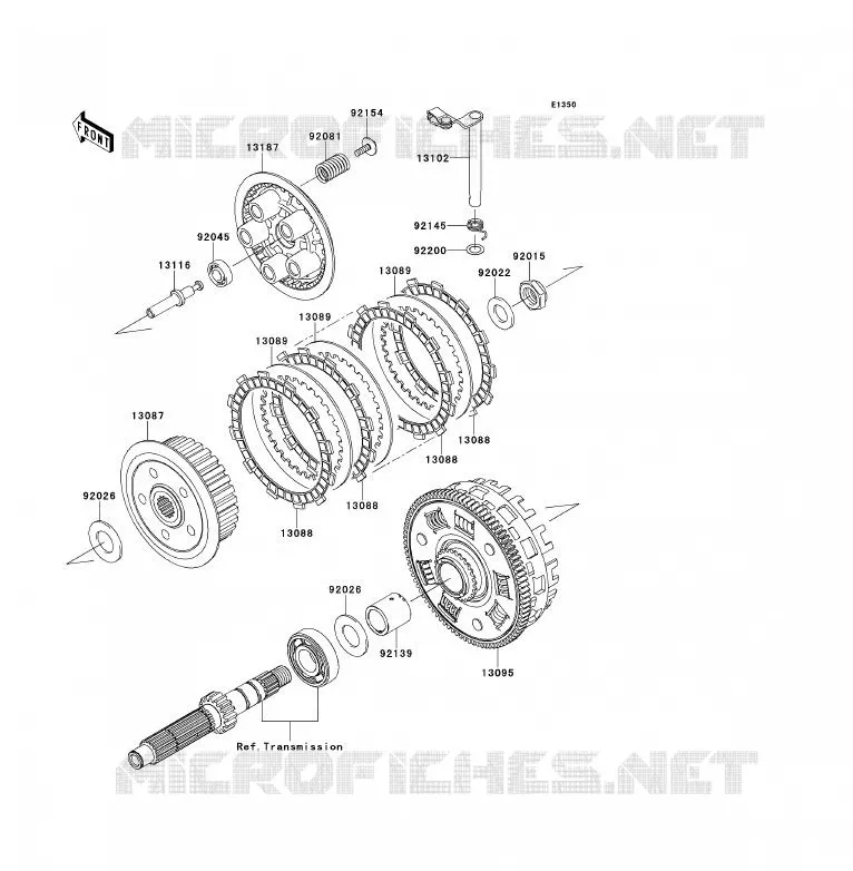 CLUTCH Kawasaki MOTOS 650 2009 ER-6F  EX650C9F