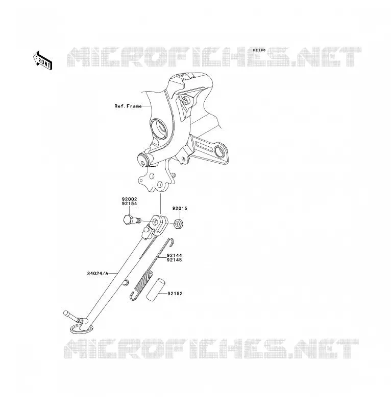 STAND Kawasaki MOTOS 650 2009 ER-6F  EX650C9F