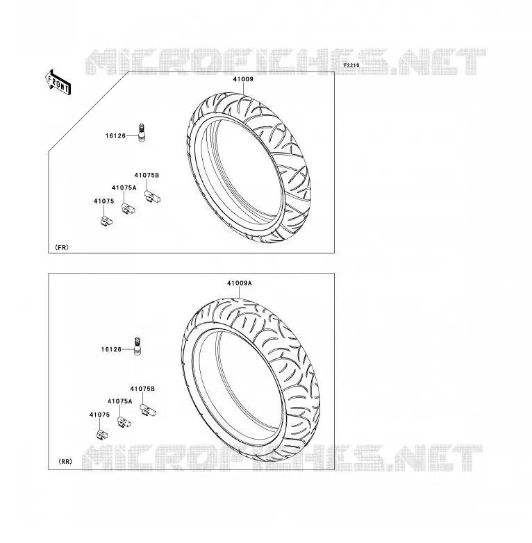TIRES Kawasaki MOTOS 650 2009 ER-6F  EX650C9F
