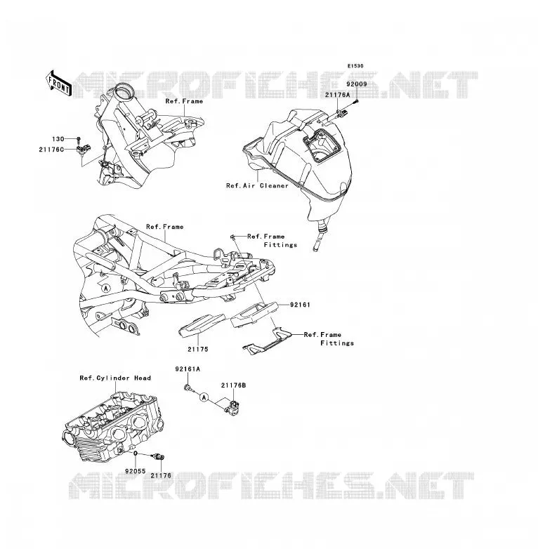 FUEL INJECTION Kawasaki MOTOS 650 2009 ER-6F  EX650C9F