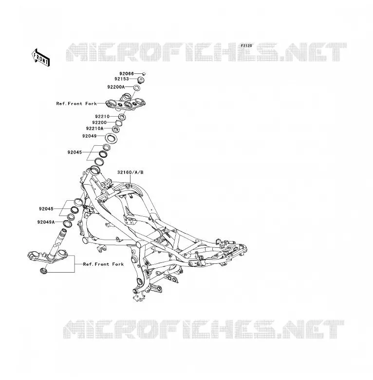 CHASSIS Kawasaki MOTOS 650 2009 ER-6F  EX650C9F