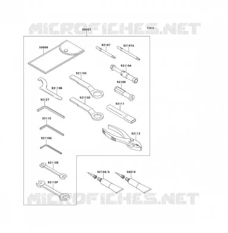 TOOL Kawasaki MOTOS 650 2010 ER-6F  EX650CAF