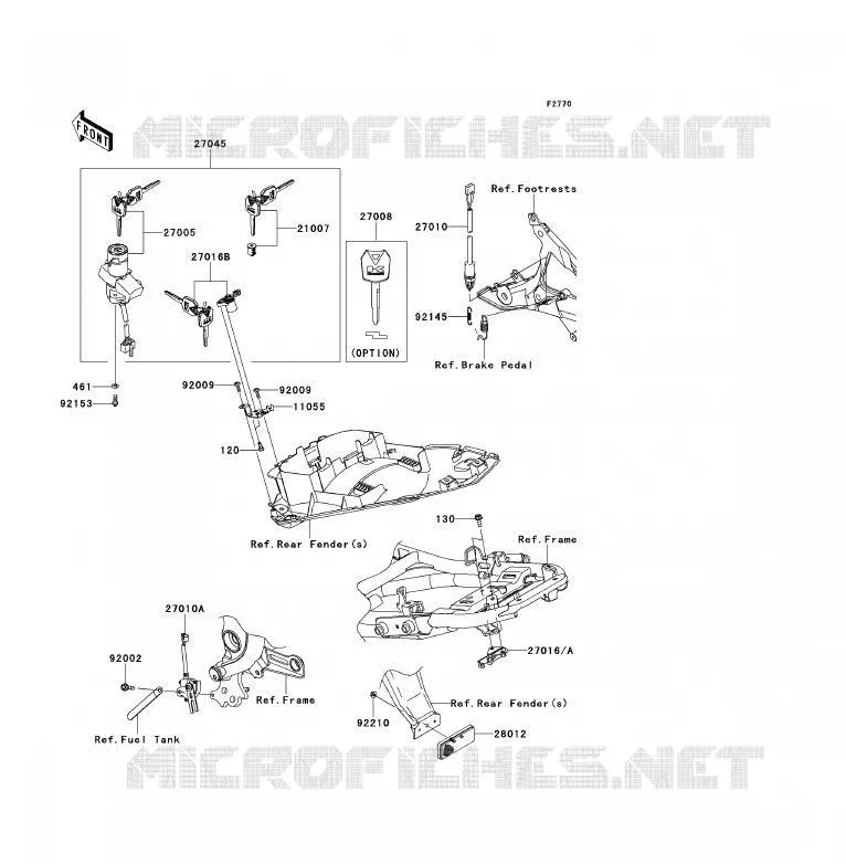 SWITCH Kawasaki MOTOS 650 2011 ER-6F  EX650CBF