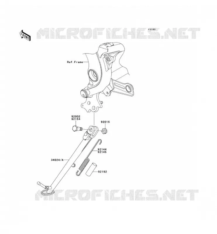 STAND Kawasaki MOTOS 650 2011 ER-6F  EX650CBF