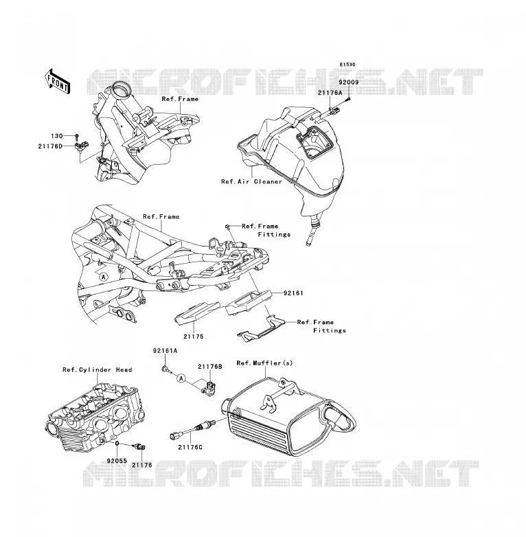 FUEL INJECTION Kawasaki MOTOS 650 2009 ER-6F ABS  EX650D9F