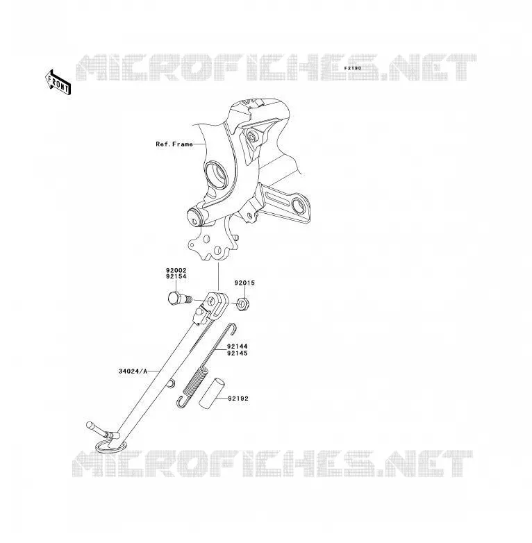 STAND Kawasaki MOTOS 650 2009 ER-6F ABS  EX650D9F