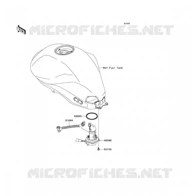 FUEL PUMP Kawasaki MOTOS 650 2010 ER-6F ABS  EX650DAF