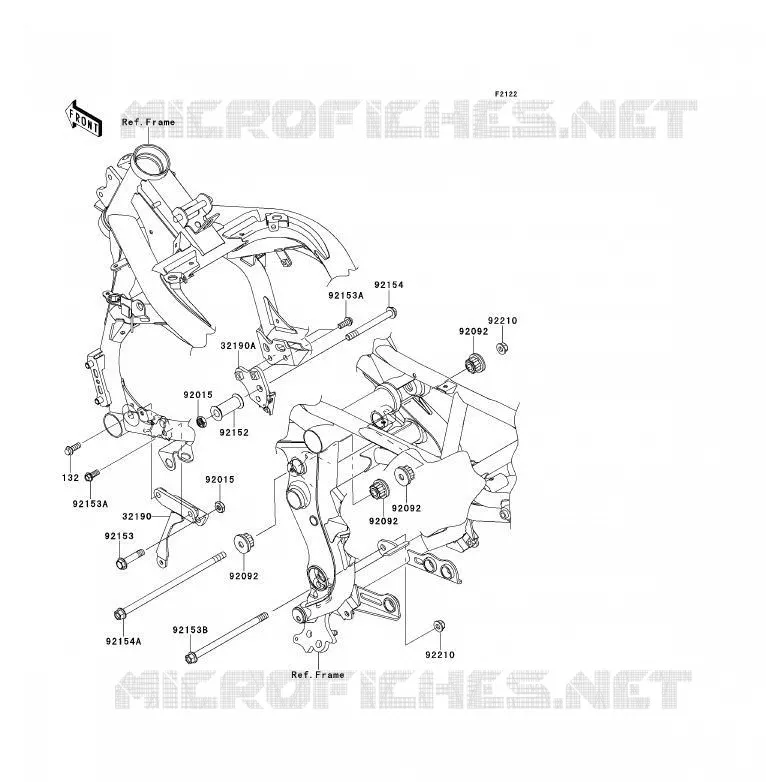 ENGINE MOUNT Kawasaki MOTOS 650 2011 ER-6F ABS  EX650DBF