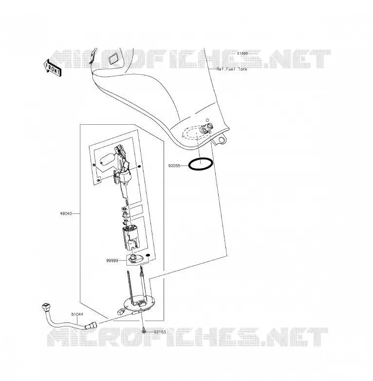 FUEL PUMP Kawasaki MOTOS 650 2012 ER-6F  EX650ECF