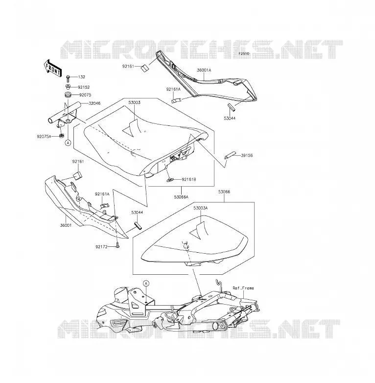 SEAT Kawasaki MOTOS 650 2012 ER-6F  EX650ECF