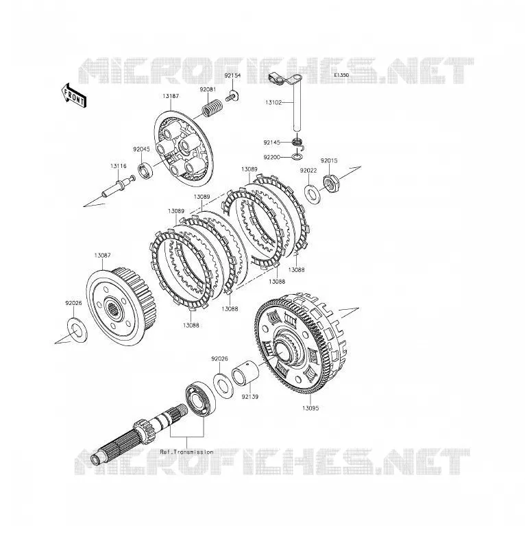 CLUTCH Kawasaki MOTOS 650 2012 ER-6F  EX650ECF