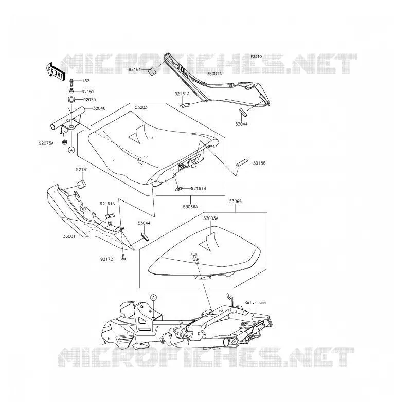 SEAT Kawasaki MOTOS 650 2012 ER-6F  EX650ECF
