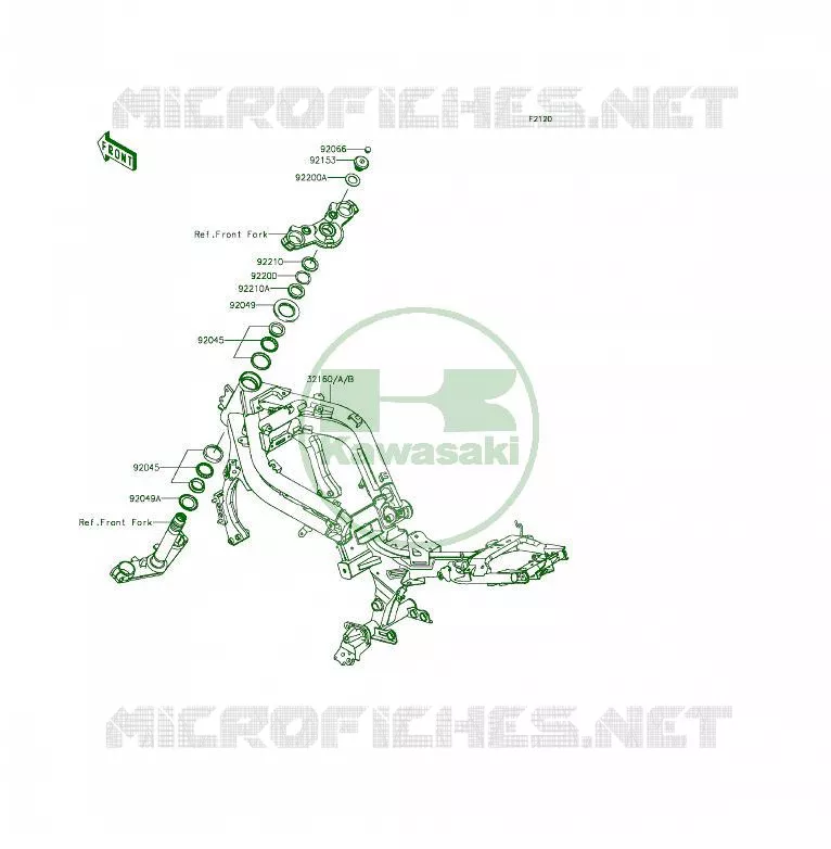 CHASSIS Kawasaki MOTOS 650 2013 ER-6F  EX650EDS