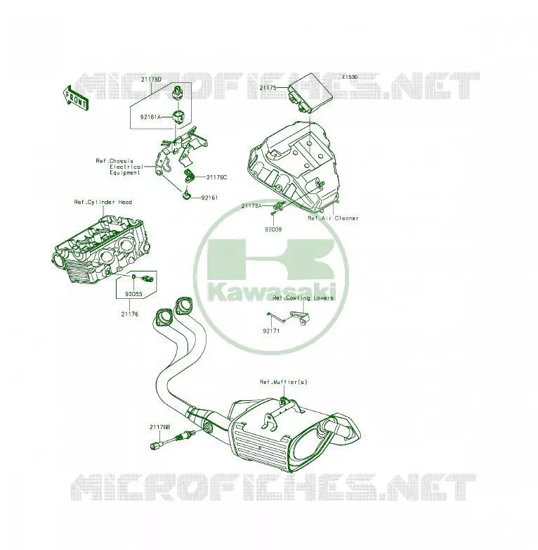 FUEL INJECTION Kawasaki MOTOS 650 2013 ER-6F  EX650EDS