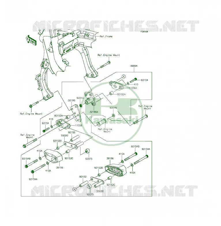 ACCESSORY (PROTECTION MOTEUR) Kawasaki MOTOS 650 2014 ER-6F  EX650EEF