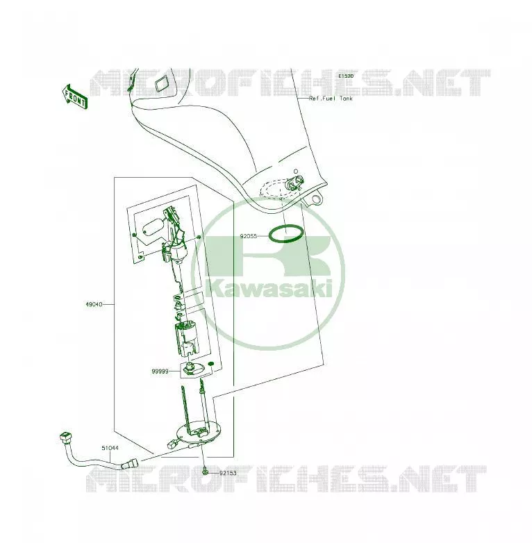 FUEL PUMP Kawasaki MOTOS 650 2014 ER-6F  EX650EEF