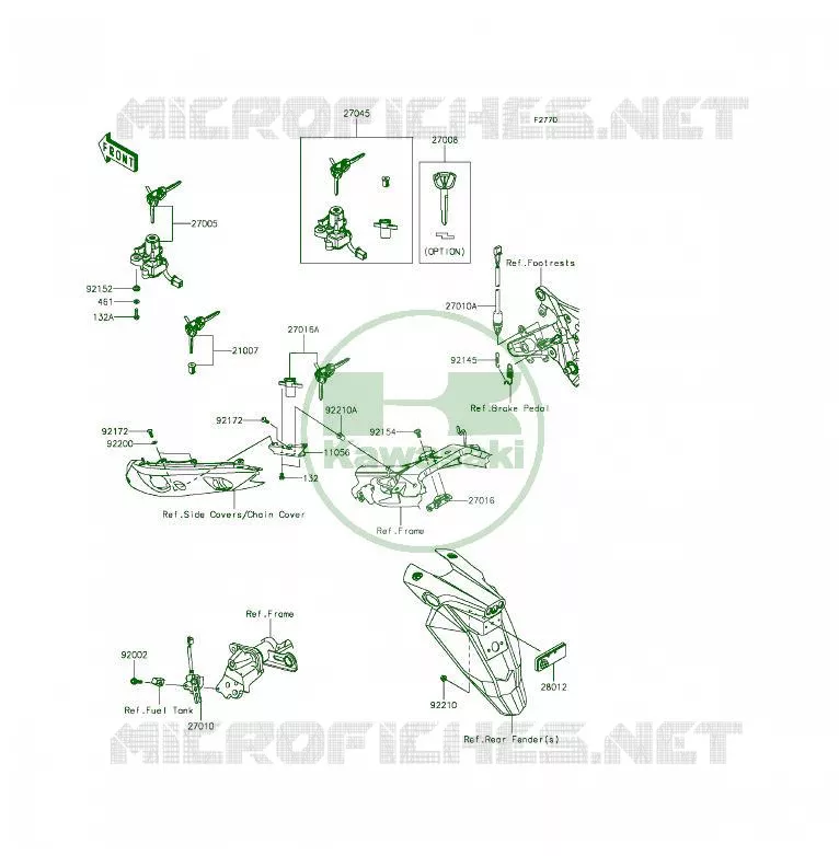 SWITCH Kawasaki MOTOS 650 2014 ER-6F  EX650EEF