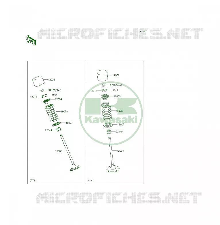 VALVE Kawasaki MOTOS 650 2014 ER-6F  EX650EEF